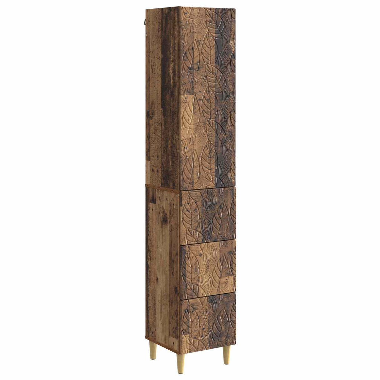 vidaXL Kast Set 2 pcs Zwart 33 x 34,5 x 90 cm Bewerkt hout