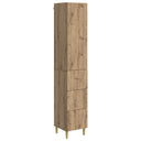 vidaXL Kast Set 2 pcs Zwart 33 x 34,5 x 90 cm Bewerkt hout