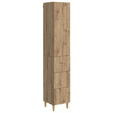 vidaXL Kast Set 2 pcs Zwart 33 x 34,5 x 90 cm Bewerkt hout
