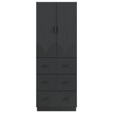 vidaXL Kast Set 2 pcs Zwart 66 x 34,5 x 87 cm Bewerkt hout