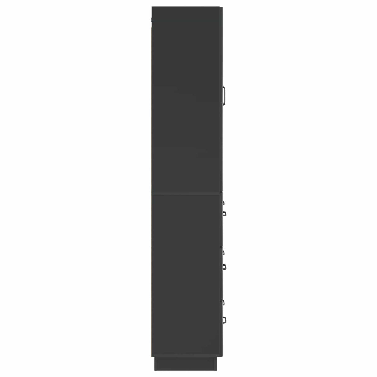 vidaXL Kast Set 2 pcs Zwart 66 x 34,5 x 87 cm Bewerkt hout