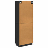 vidaXL Kast Set 2 pcs Zwart 66 x 34,5 x 87 cm Bewerkt hout