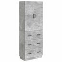 vidaXL Kast Set 2 pcs Zwart 66 x 34,5 x 87 cm Bewerkt hout