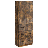 vidaXL Kast Set 2 pcs Zwart 66 x 34,5 x 87 cm Bewerkt hout