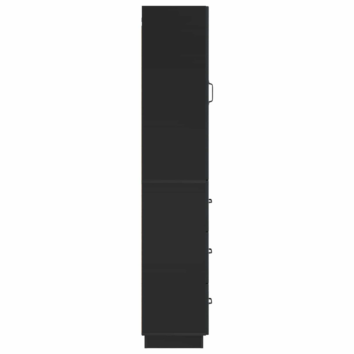 vidaXL Cabinet Set 2 pcs Black 33 x 34.5 x 87 cm Engineered wood