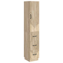 vidaXL Cabinet Set 2 pcs Black 33 x 34.5 x 87 cm Engineered wood