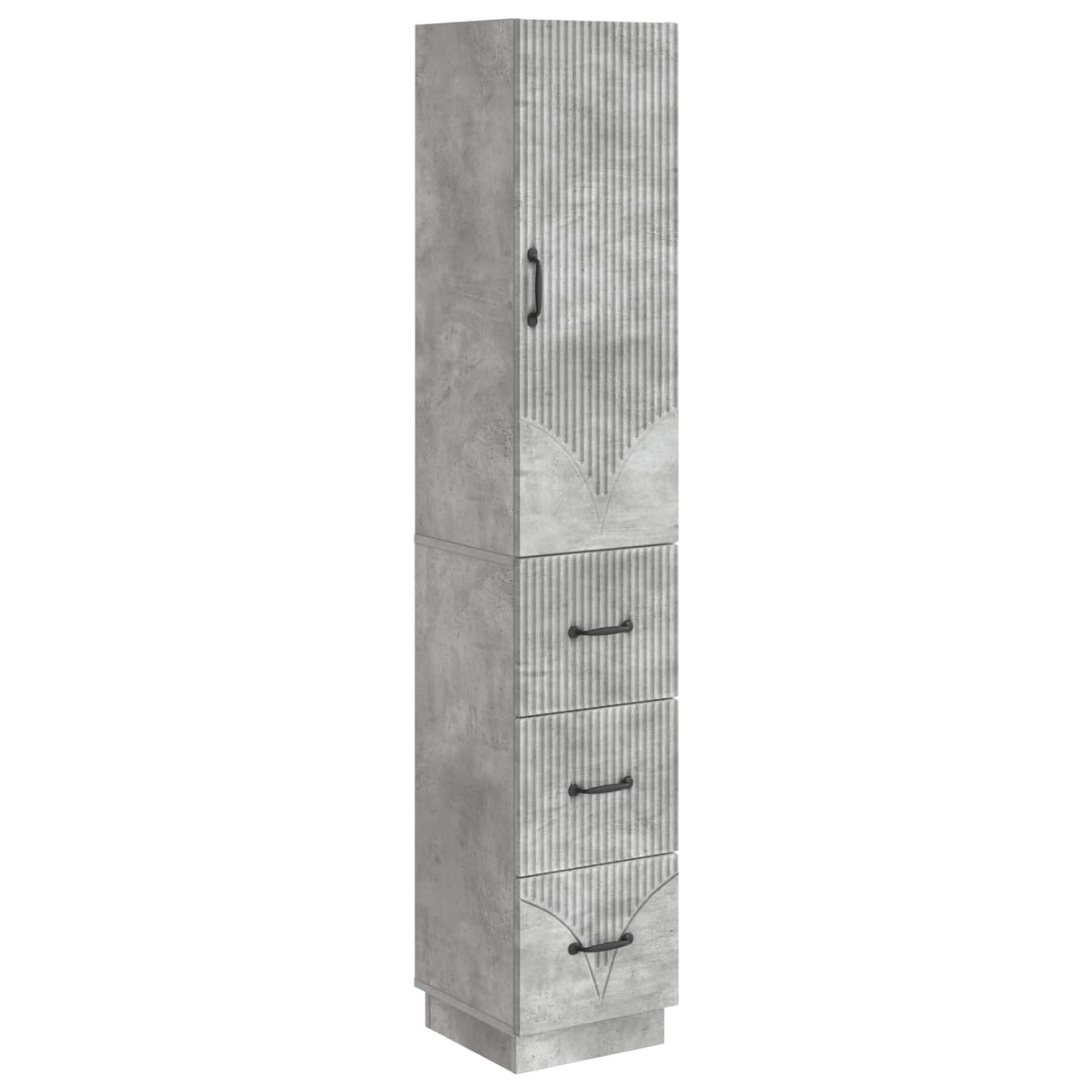 vidaXL Cabinet Set 2 pcs Black 33 x 34.5 x 87 cm Engineered wood