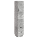 vidaXL Cabinet Set 2 pcs Black 33 x 34.5 x 87 cm Engineered wood
