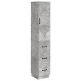 vidaXL Cabinet Set 2 pcs Black 33 x 34.5 x 87 cm Engineered wood
