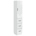 vidaXL Cabinet Set 2 pcs Black 33 x 34.5 x 87 cm Engineered wood
