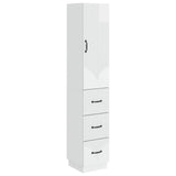 vidaXL Cabinet Set 2 pcs Black 33 x 34.5 x 87 cm Engineered wood