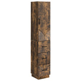 vidaXL Cabinet Set 2 pcs Black 33 x 34.5 x 87 cm Engineered wood