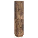 vidaXL Cabinet Set 2 pcs Black 33 x 34.5 x 87 cm Engineered wood