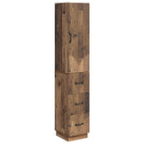 vidaXL Cabinet Set 2 pcs Black 33 x 34.5 x 87 cm Engineered wood