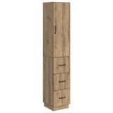 vidaXL Cabinet Set 2 pcs Black 33 x 34.5 x 87 cm Engineered wood