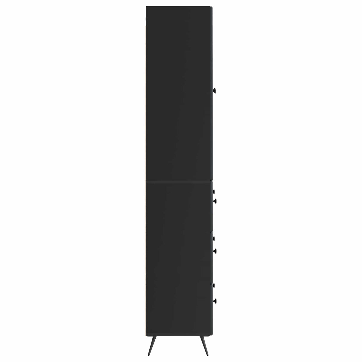 vidaXL Kast Set 2 pcs Zwart 66 x 34,5 x 90 cm Bewerkt hout