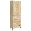 vidaXL Kast Set 2 pcs Zwart 66 x 34,5 x 90 cm Bewerkt hout