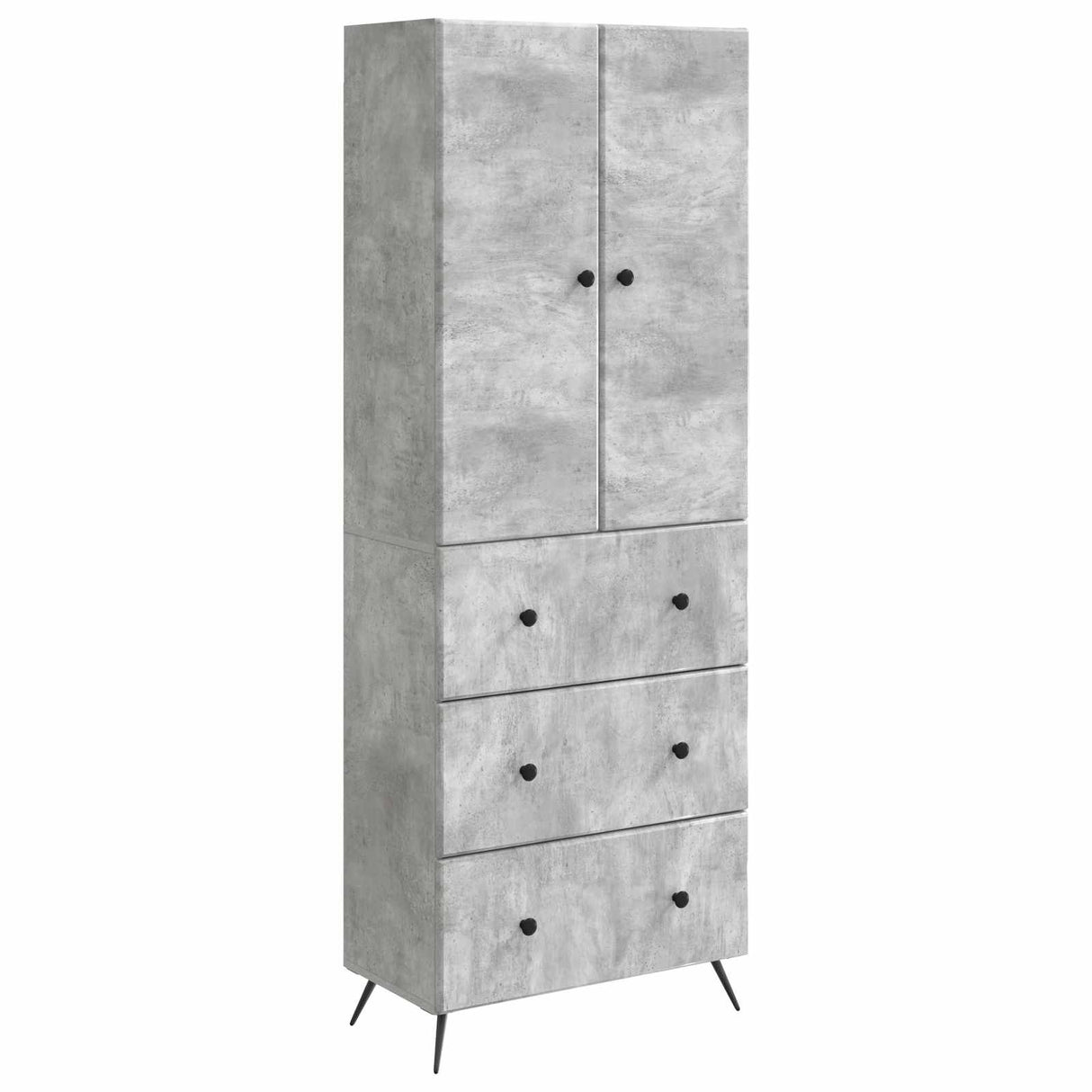 vidaXL Kast Set 2 pcs Zwart 66 x 34,5 x 90 cm Bewerkt hout