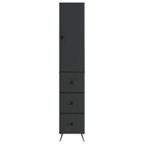 vidaXL Kast Set 2 pcs Zwart 34,5 x 34,5 x 90 cm Bewerkt hout