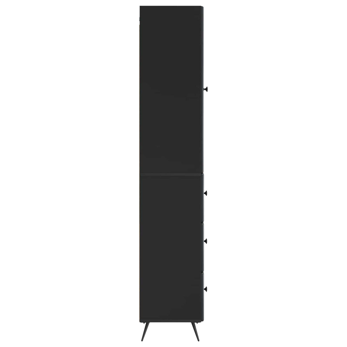 vidaXL Kast Set 2 pcs Zwart 34,5 x 34,5 x 90 cm Bewerkt hout