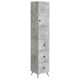 vidaXL Kast Set 2 pcs Zwart 34,5 x 34,5 x 90 cm Bewerkt hout