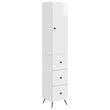 vidaXL Kast Set 2 pcs Zwart 34,5 x 34,5 x 90 cm Bewerkt hout