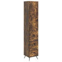 vidaXL Kast Set 2 pcs Zwart 34,5 x 34,5 x 90 cm Bewerkt hout