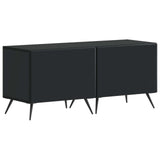 vidaXL 5-delige LED TV-kast Zwart Bewerkt hout