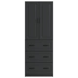 vidaXL Kast Set 2 pcs Zwart 66 x 34,5 x 87 cm Bewerkt hout