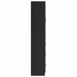 vidaXL Kast Set 2 pcs Zwart 66 x 34,5 x 87 cm Bewerkt hout