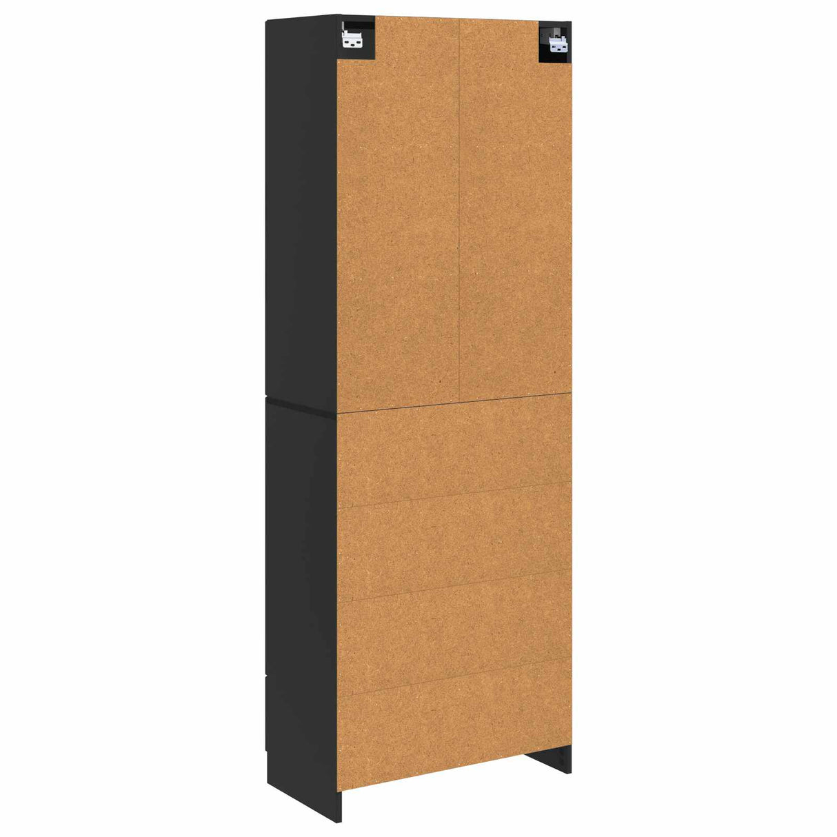 vidaXL Kast Set 2 pcs Zwart 66 x 34,5 x 87 cm Bewerkt hout