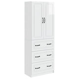 vidaXL Kast Set 2 pcs Zwart 66 x 34,5 x 87 cm Bewerkt hout