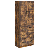 vidaXL Kast Set 2 pcs Zwart 66 x 34,5 x 87 cm Bewerkt hout
