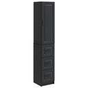 vidaXL Kast Set 2 pcs Zwart 33 x 34,5 x 87 cm Bewerkt hout