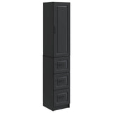 vidaXL Kast Set 2 pcs Zwart 33 x 34,5 x 87 cm Bewerkt hout
