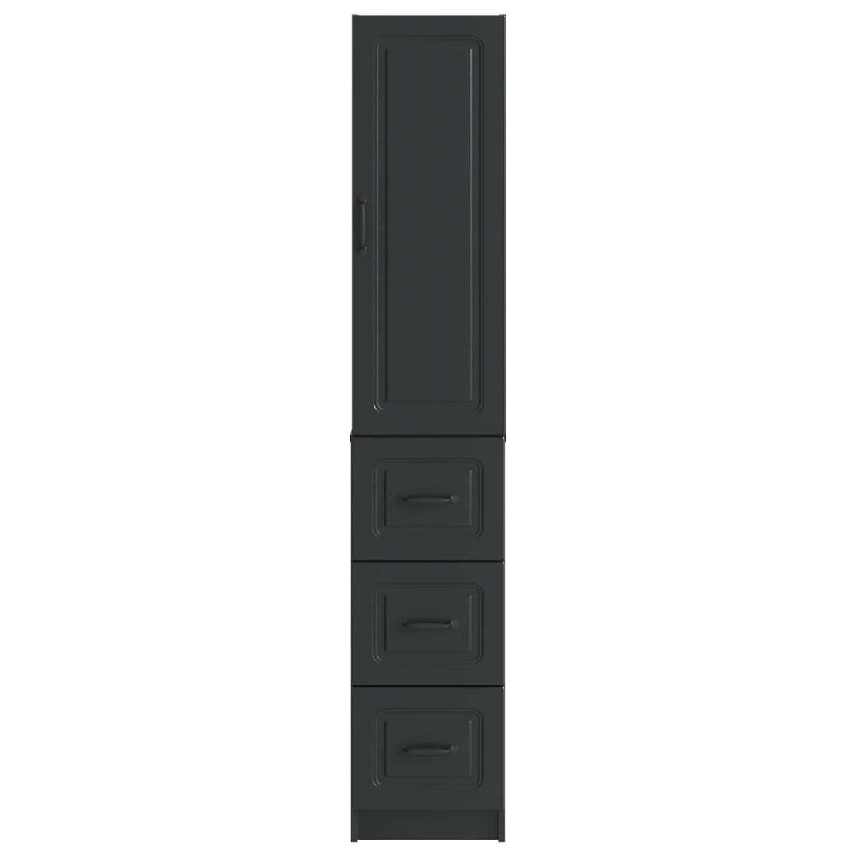 vidaXL Kast Set 2 pcs Zwart 33 x 34,5 x 87 cm Bewerkt hout