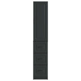 vidaXL Kast Set 2 pcs Zwart 33 x 34,5 x 87 cm Bewerkt hout