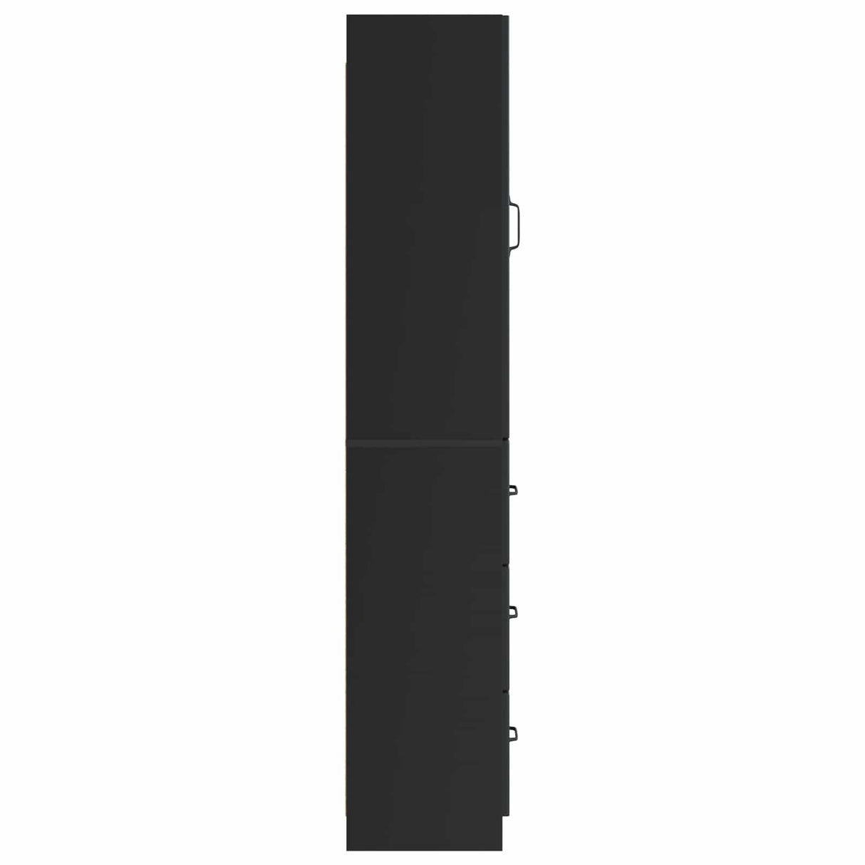 vidaXL Kast Set 2 pcs Zwart 33 x 34,5 x 87 cm Bewerkt hout