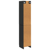 vidaXL Kast Set 2 pcs Zwart 33 x 34,5 x 87 cm Bewerkt hout