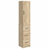 vidaXL Kast Set 2 pcs Zwart 33 x 34,5 x 87 cm Bewerkt hout