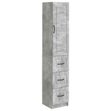 vidaXL Kast Set 2 pcs Zwart 33 x 34,5 x 87 cm Bewerkt hout