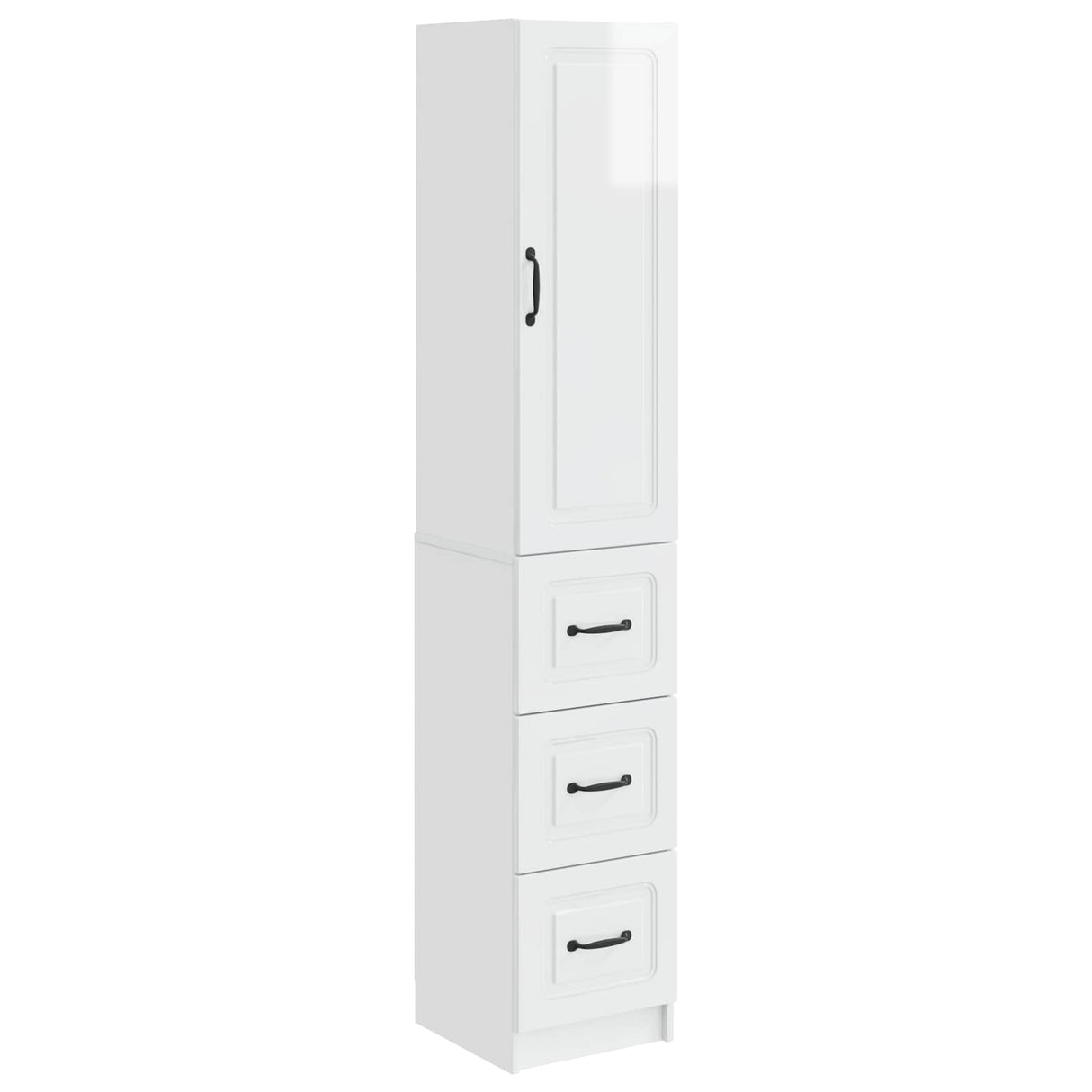 vidaXL Kast Set 2 pcs Zwart 33 x 34,5 x 87 cm Bewerkt hout