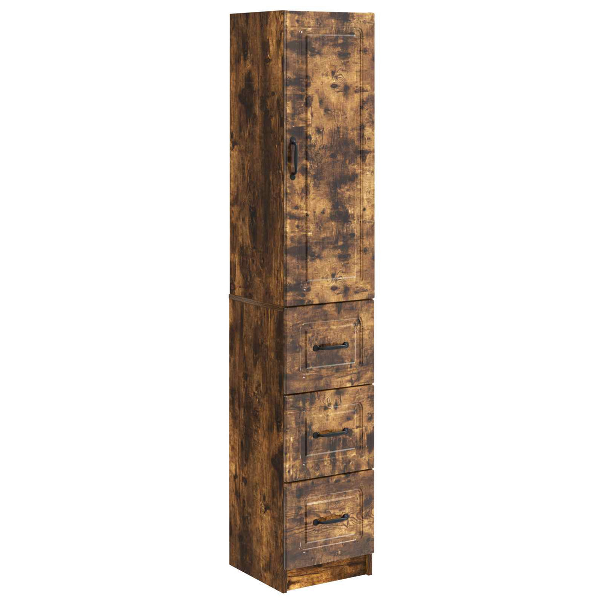 vidaXL Kast Set 2 pcs Zwart 33 x 34,5 x 87 cm Bewerkt hout