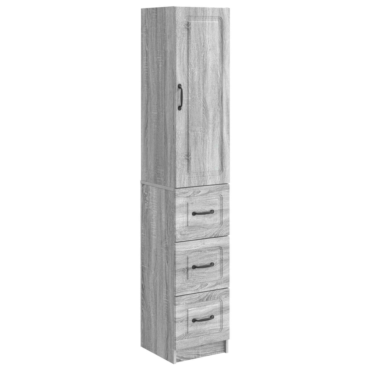 vidaXL Kast Set 2 pcs Zwart 33 x 34,5 x 87 cm Bewerkt hout