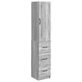 vidaXL Kast Set 2 pcs Zwart 33 x 34,5 x 87 cm Bewerkt hout