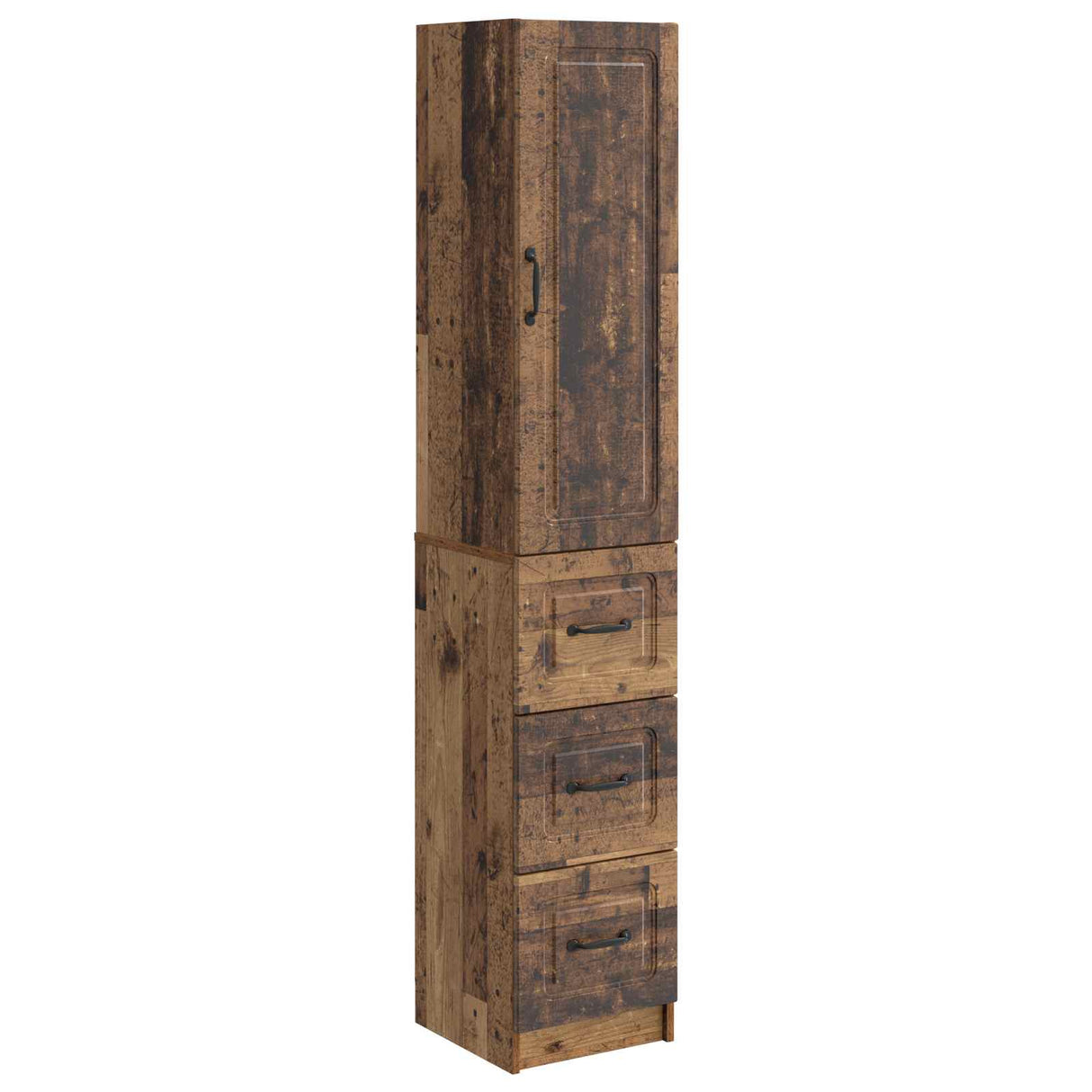 vidaXL Kast Set 2 pcs Zwart 33 x 34,5 x 87 cm Bewerkt hout