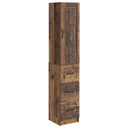 vidaXL Kast Set 2 pcs Zwart 33 x 34,5 x 87 cm Bewerkt hout