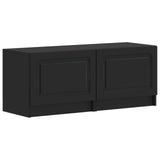 vidaXL 5-delige LED TV-kast Zwart Bewerkt hout