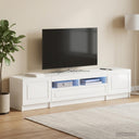 vidaXL 5-delige LED TV-kast Zwart Bewerkt hout