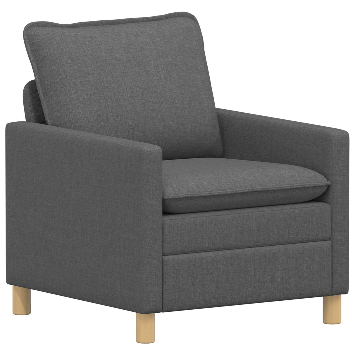 vidaXL Sofa Set 2 pc Light Grey Fabric